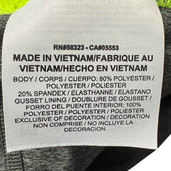 NWT Nike Pro Gray & Yellow Dri-Fit Competition Base Layer crop leggings Medium - Picture 9 of 9